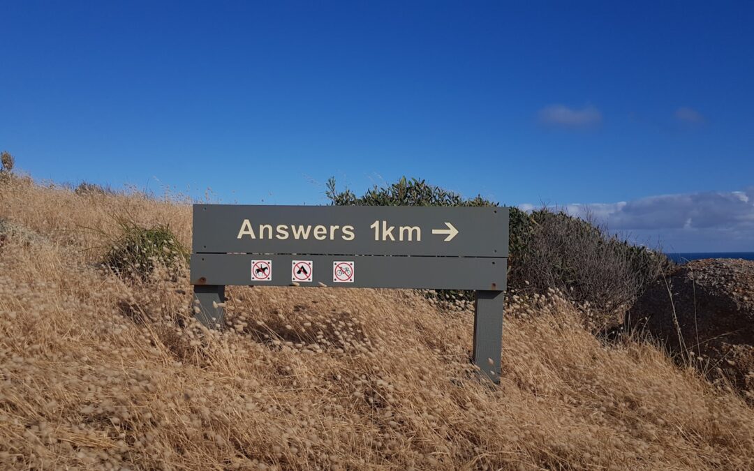 Don’t Have All the Answers
